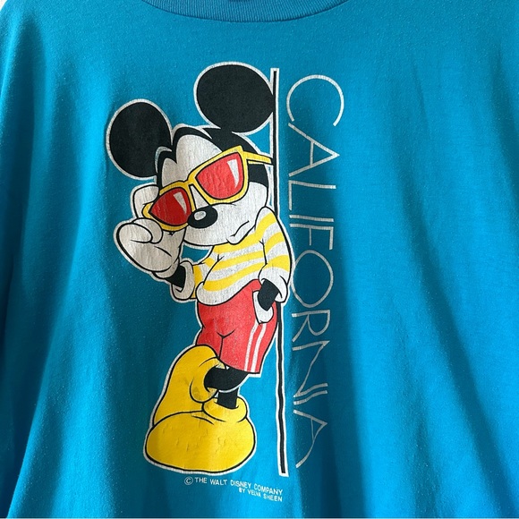Vintage Velva Sheen Disney Mickey Mouse California Tee - Picture 5 of 5